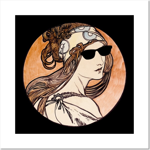 Old fashion art with thug life glasses Wall Art by Style24x7
